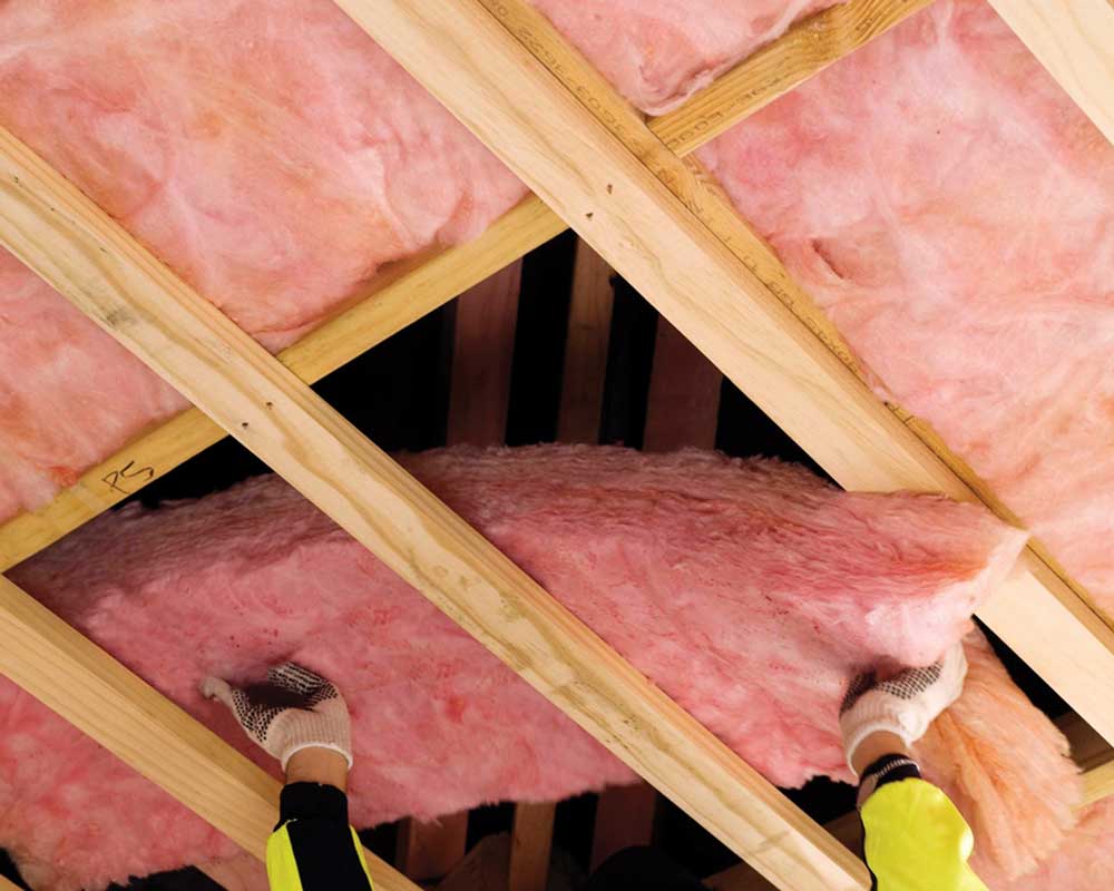 Installing Pink Batts Ceiling Residential Insulation Salmac Dunedin