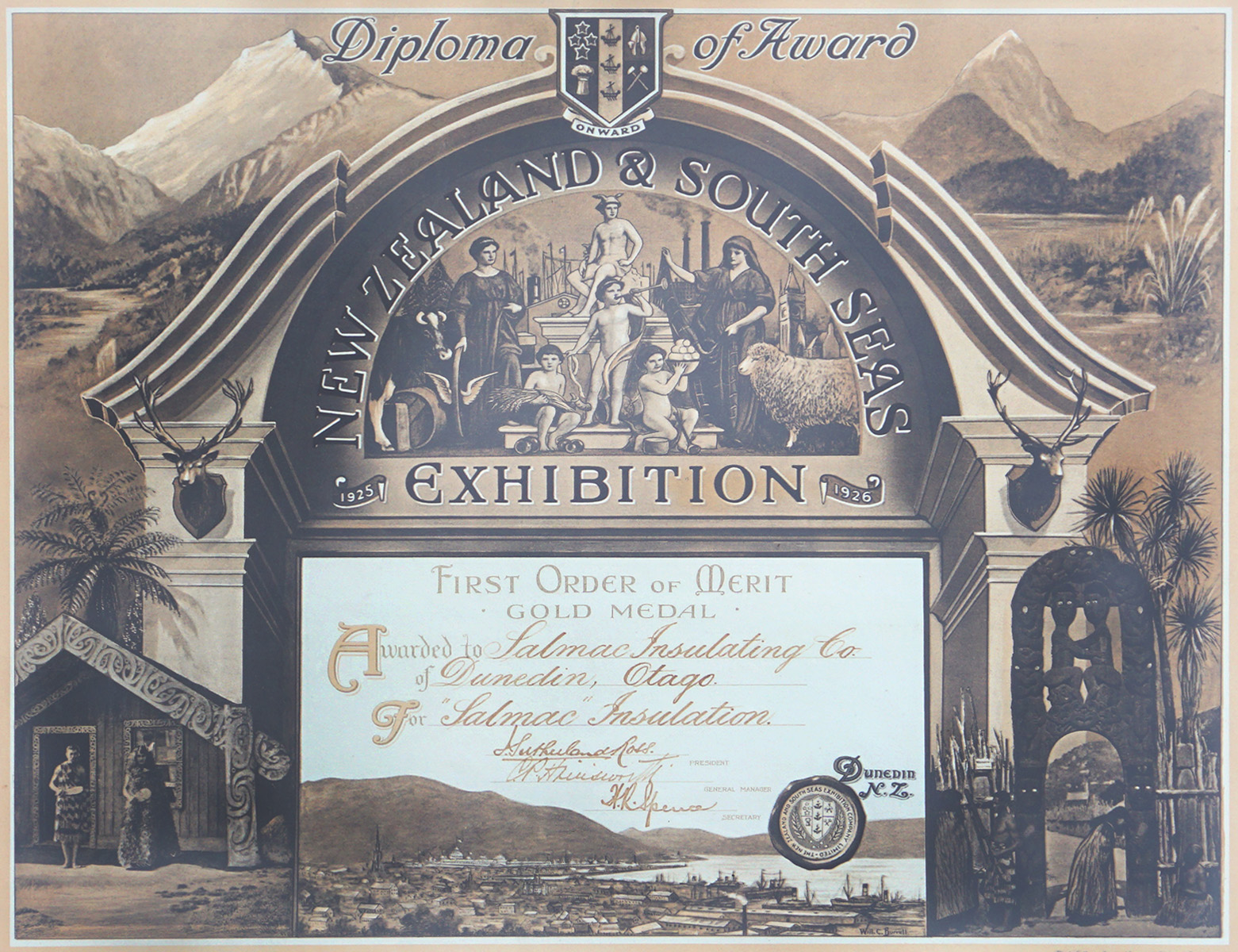 Salmac South Seas Certificate Dunedin