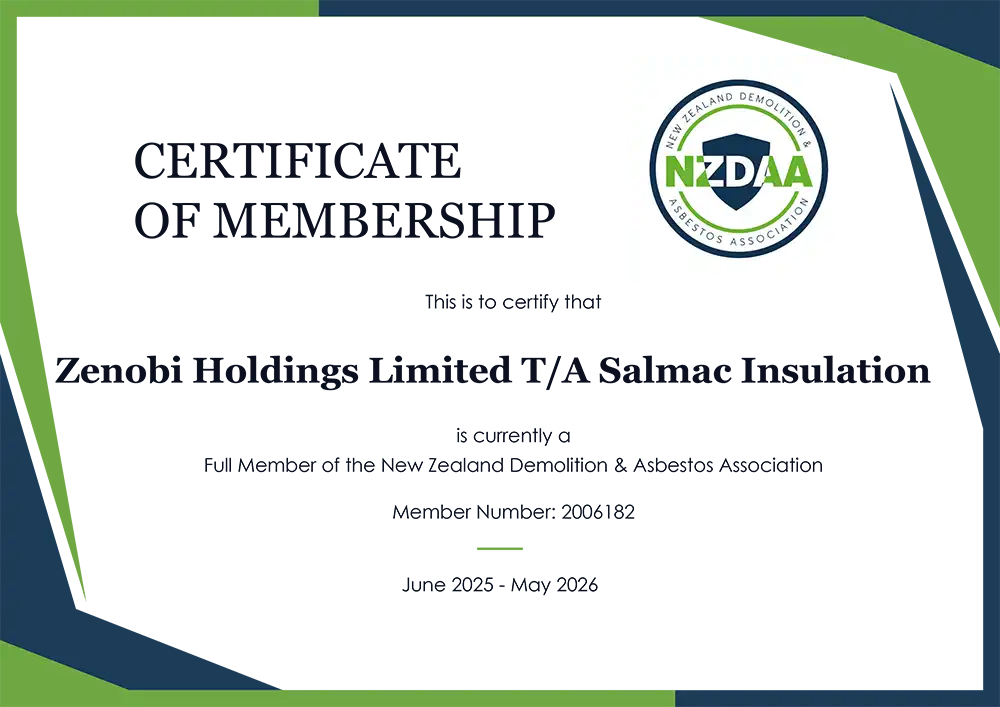 SiteWise 100% Certificate 2025 for Salmac Dunedin, Otago Region